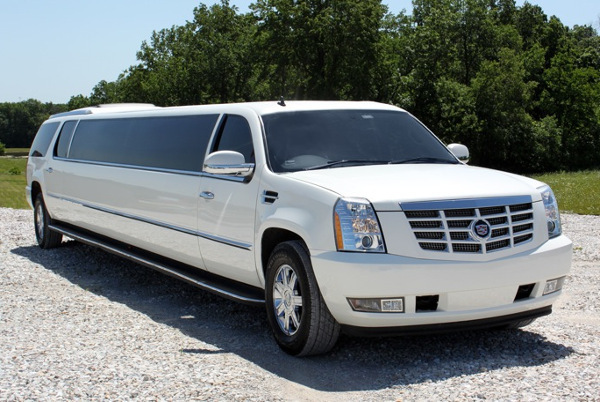Denver White Escalade Limo