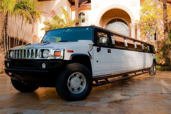 Denver White Hummer Limo